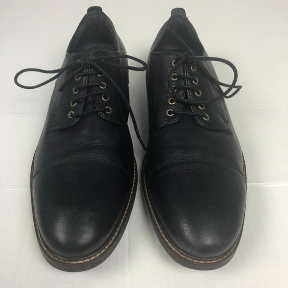 COLE HAAN Men's Oxford Black Shoes US 10-1/2 M C26150 Grand OS Leather Cap Toe - Picture 7 of 13